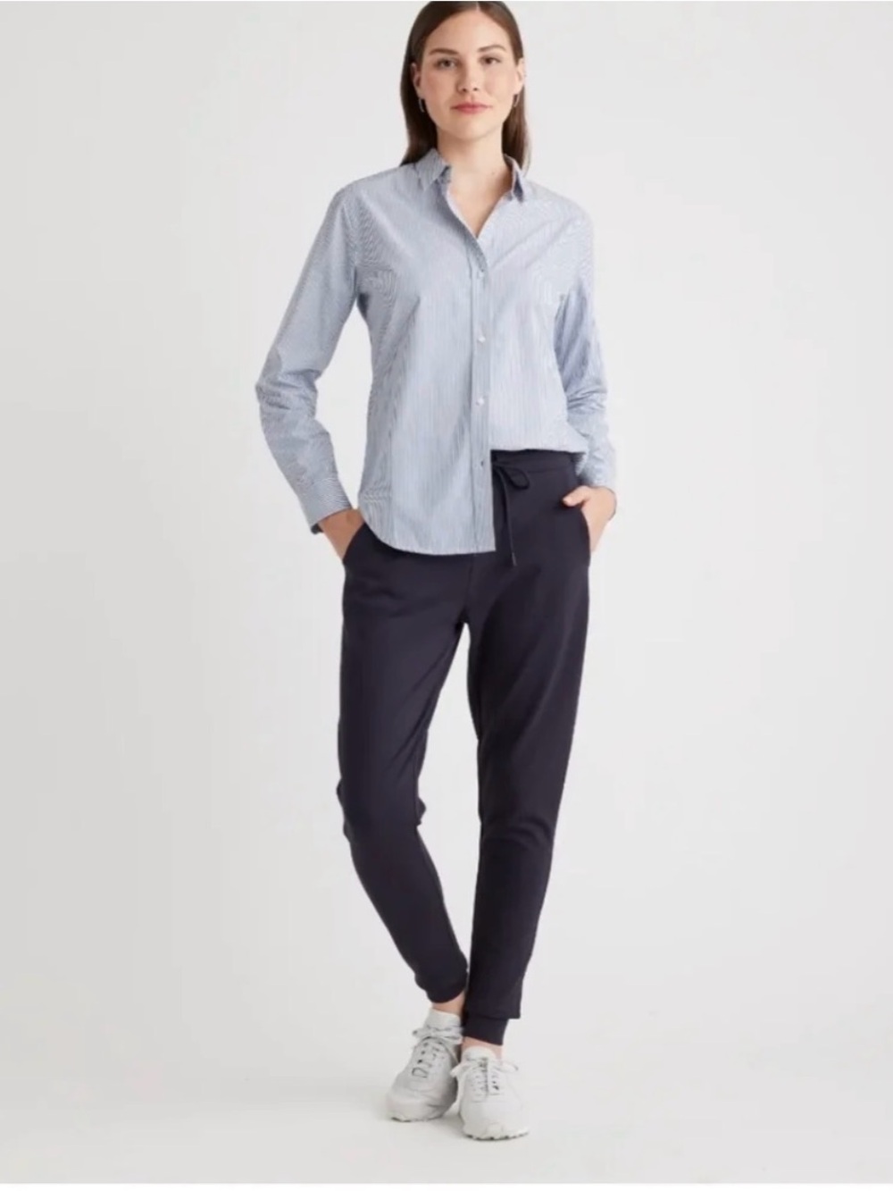 Quince Navy Women’s Ultra Stretch Ponte Joggers